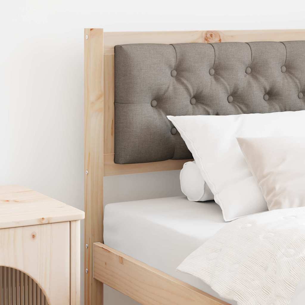 Čelo Postele Jiný Hnědá A Taupe 90 Cm Masivní Borovicové Dřevo