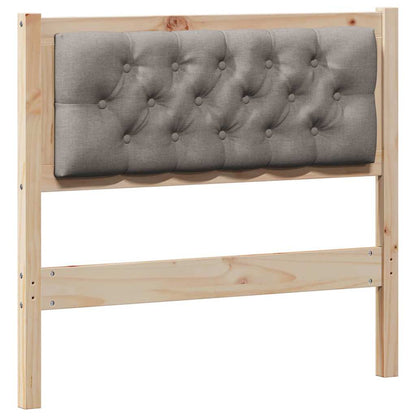 Čelo Postele Jiný Hnědá A Taupe 90 Cm Masivní Borovicové Dřevo