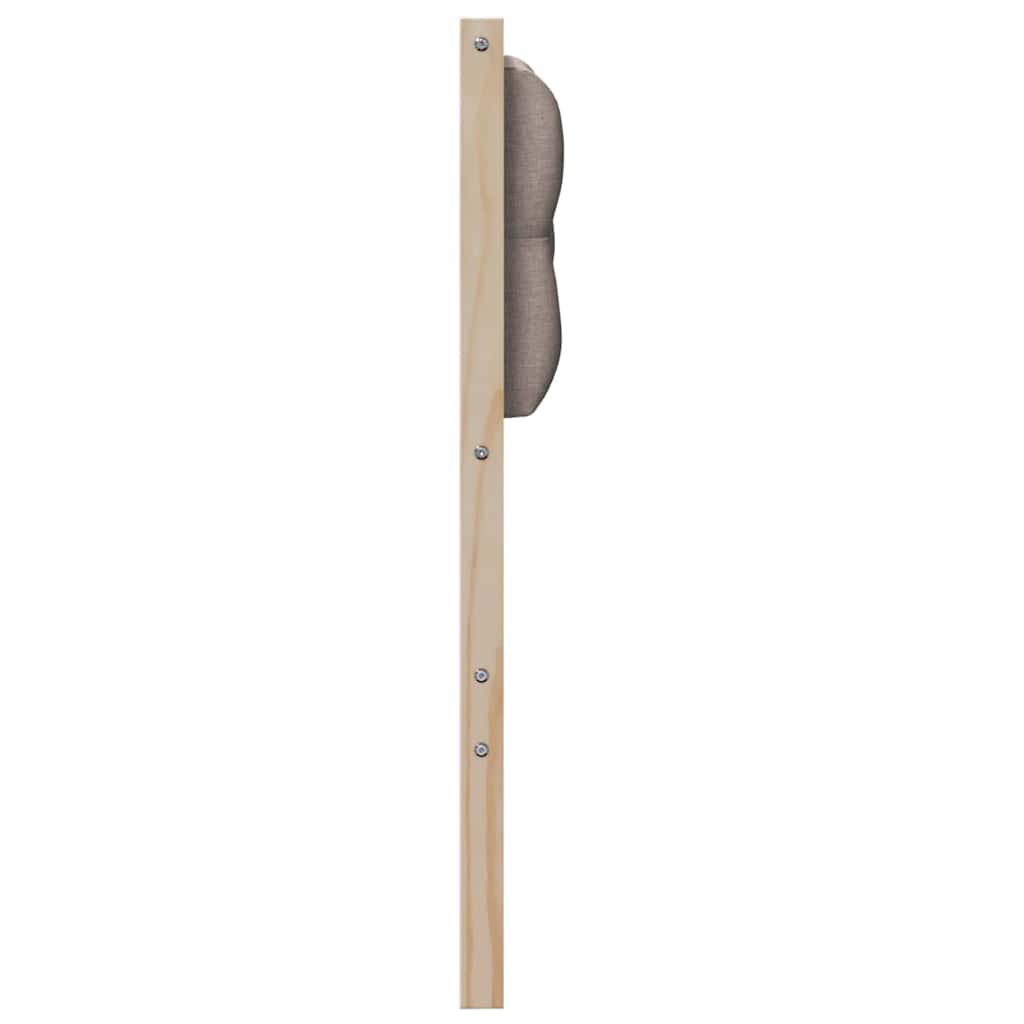 Čelo Postele Jiný Hnědá A Taupe 90 Cm Masivní Borovicové Dřevo