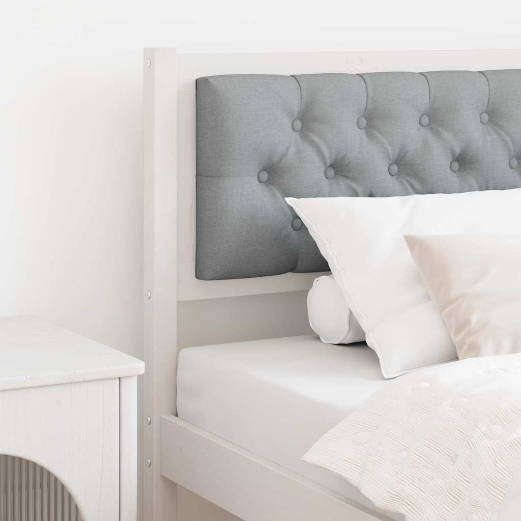 Čelo Postele Bílá A Světle Šedá 90 Cm Masivní Borovicové Dřevo