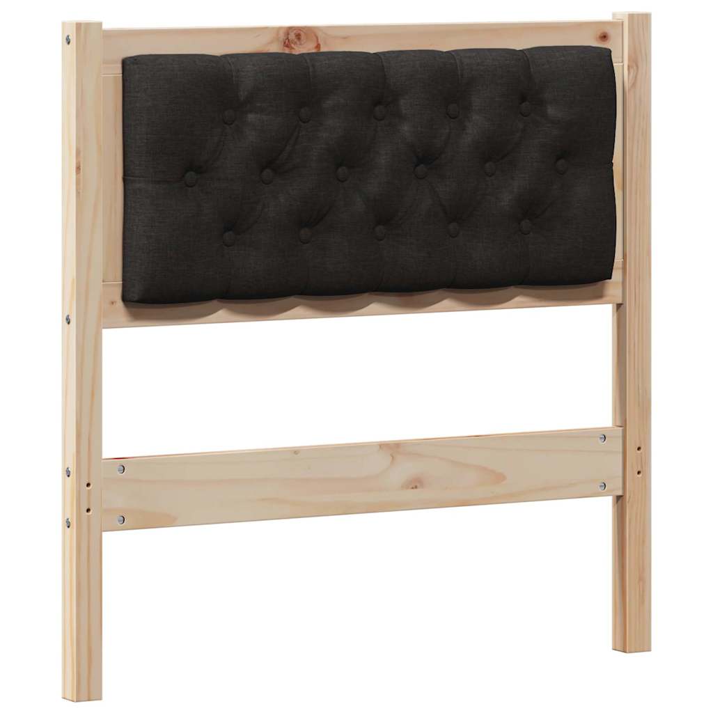 Čelo Postele Jiný Hnědo-Černá 80 Cm Masivní Borovicové Dřevo