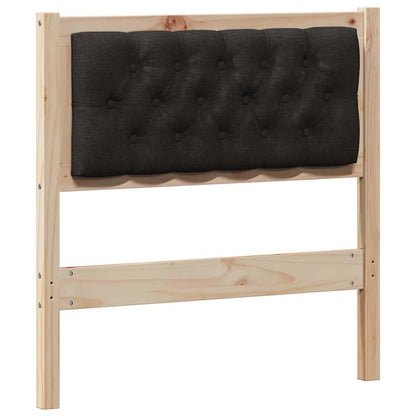 Čelo Postele Jiný Hnědo-Černá 80 Cm Masivní Borovicové Dřevo