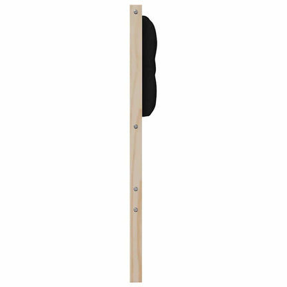 Čelo Postele Jiný Hnědo-Černá 80 Cm Masivní Borovicové Dřevo
