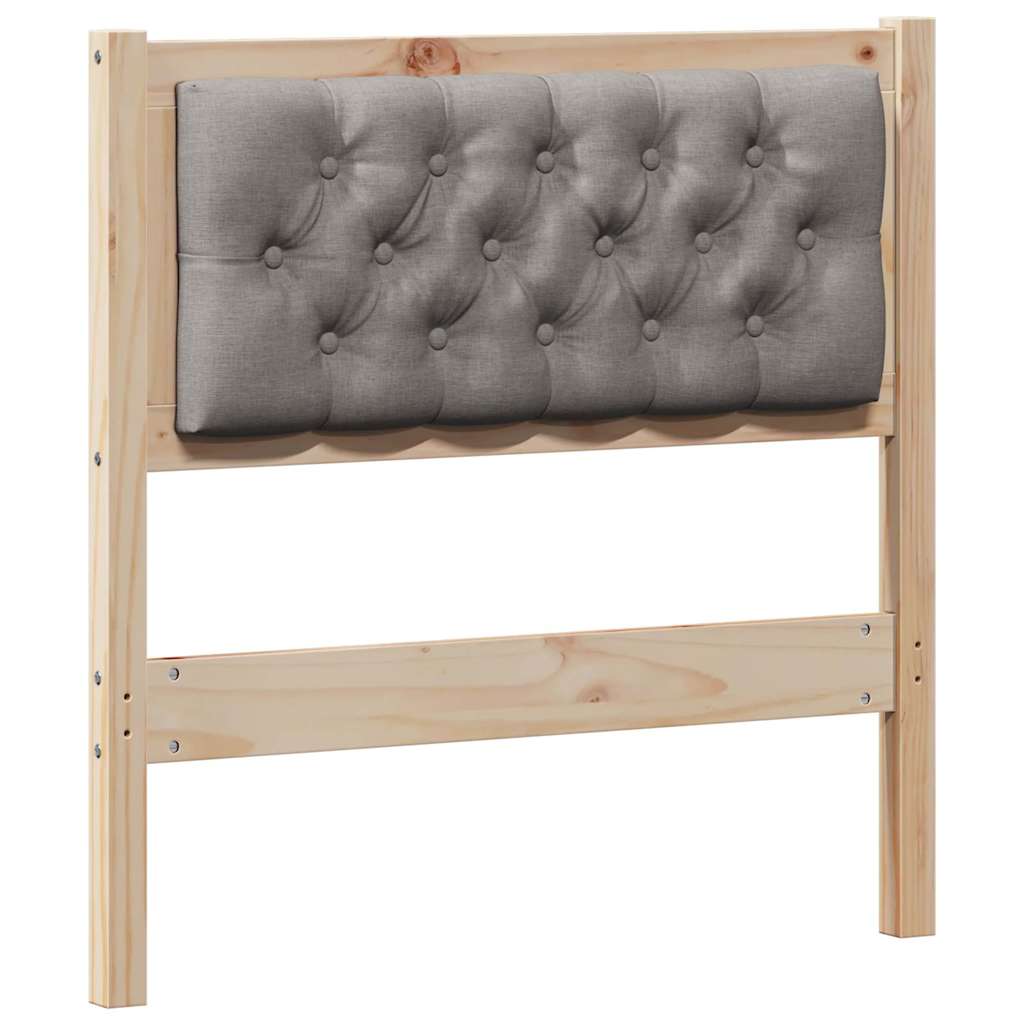 Čelo Postele Jiný Hnědá A Taupe 80 Cm Masivní Borovicové Dřevo