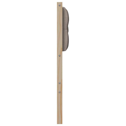 Čelo Postele Jiný Hnědá A Taupe 80 Cm Masivní Borovicové Dřevo