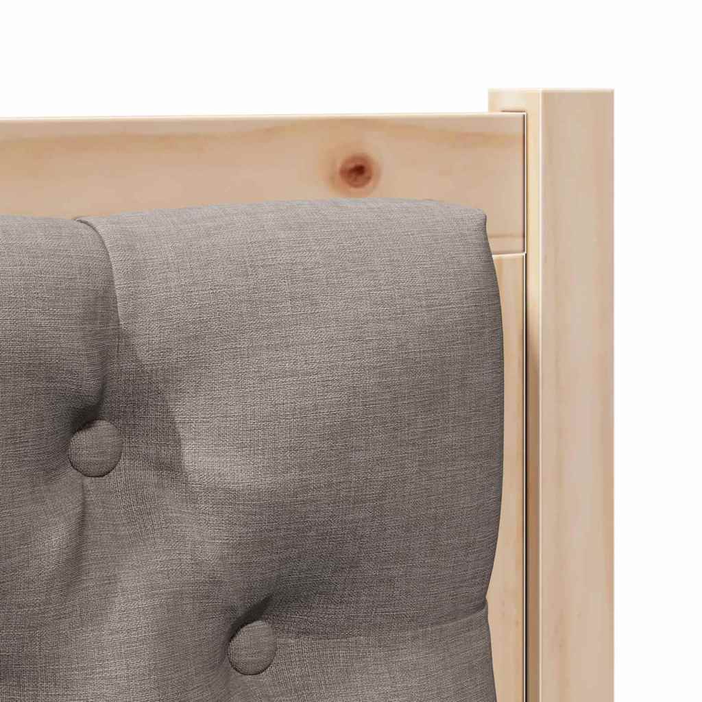 Čelo Postele Jiný Hnědá A Taupe 75 Cm Masivní Borovicové Dřevo