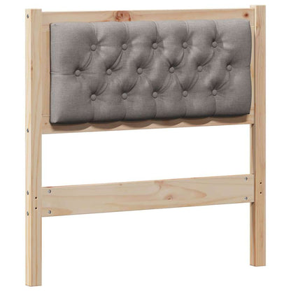 Čelo Postele Jiný Hnědá A Taupe 75 Cm Masivní Borovicové Dřevo