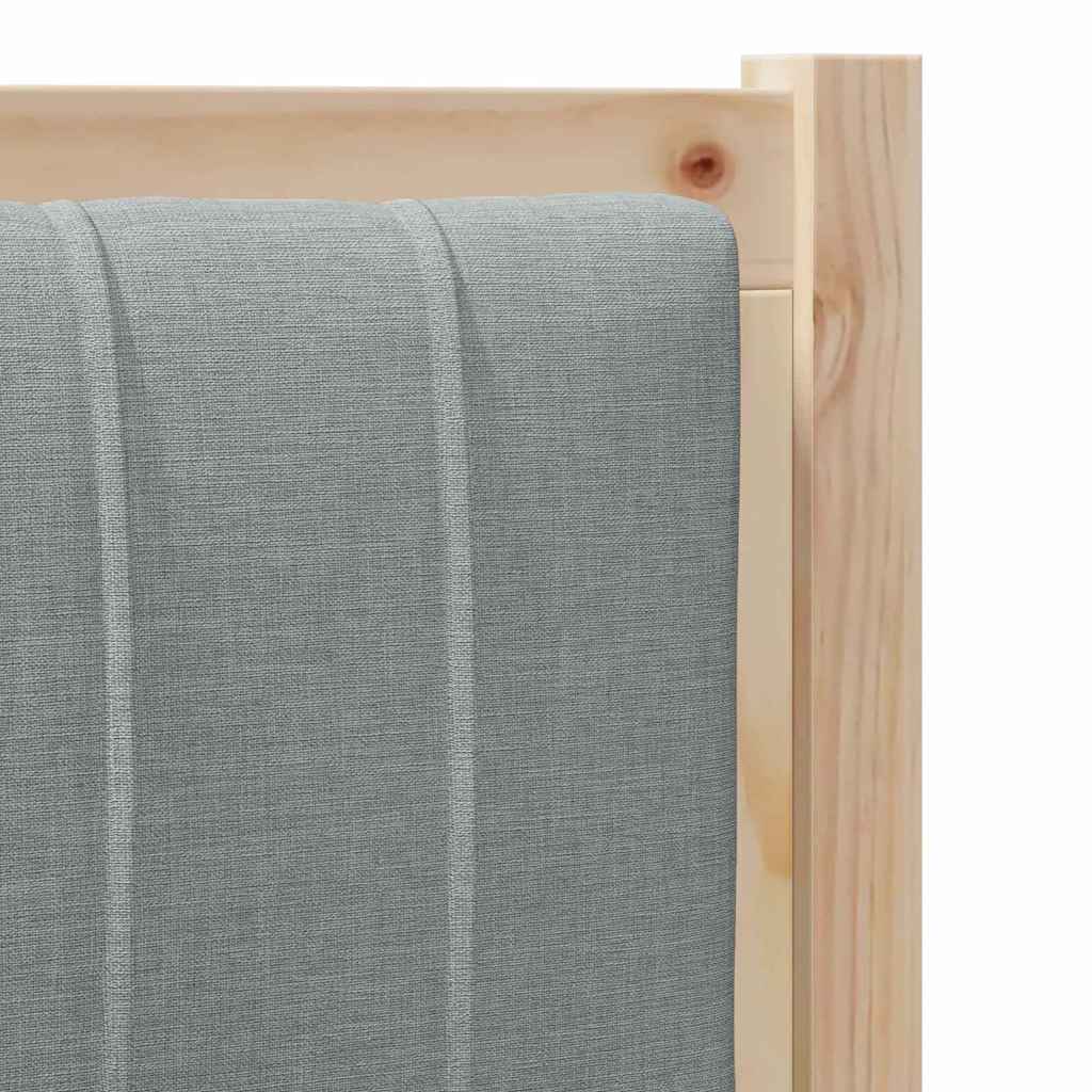 Čalouněné Čelo Postele S Čelo Hnědá 90 Cm Masivní Borové Dřevo