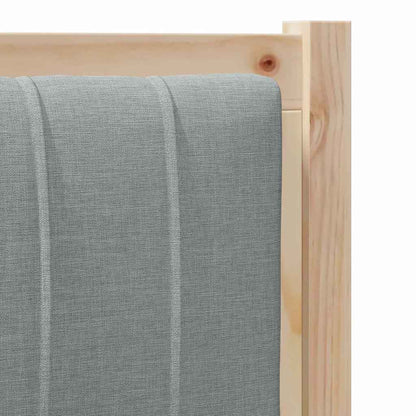 Čalouněné Čelo Postele S Čelo Hnědá 90 Cm Masivní Borové Dřevo