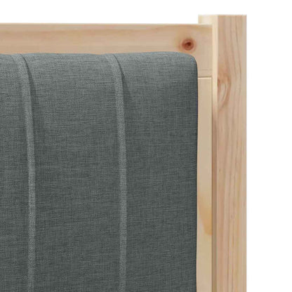 Čalouněné Čelo Postele S Čelo Hnědá 90 Cm Masivní Borové Dřevo