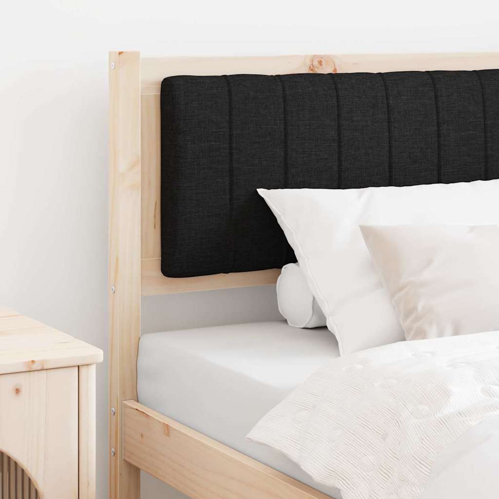 Čalouněné Čelo Postele S Čelo Hnědá 90 Cm Masivní Borové Dřevo