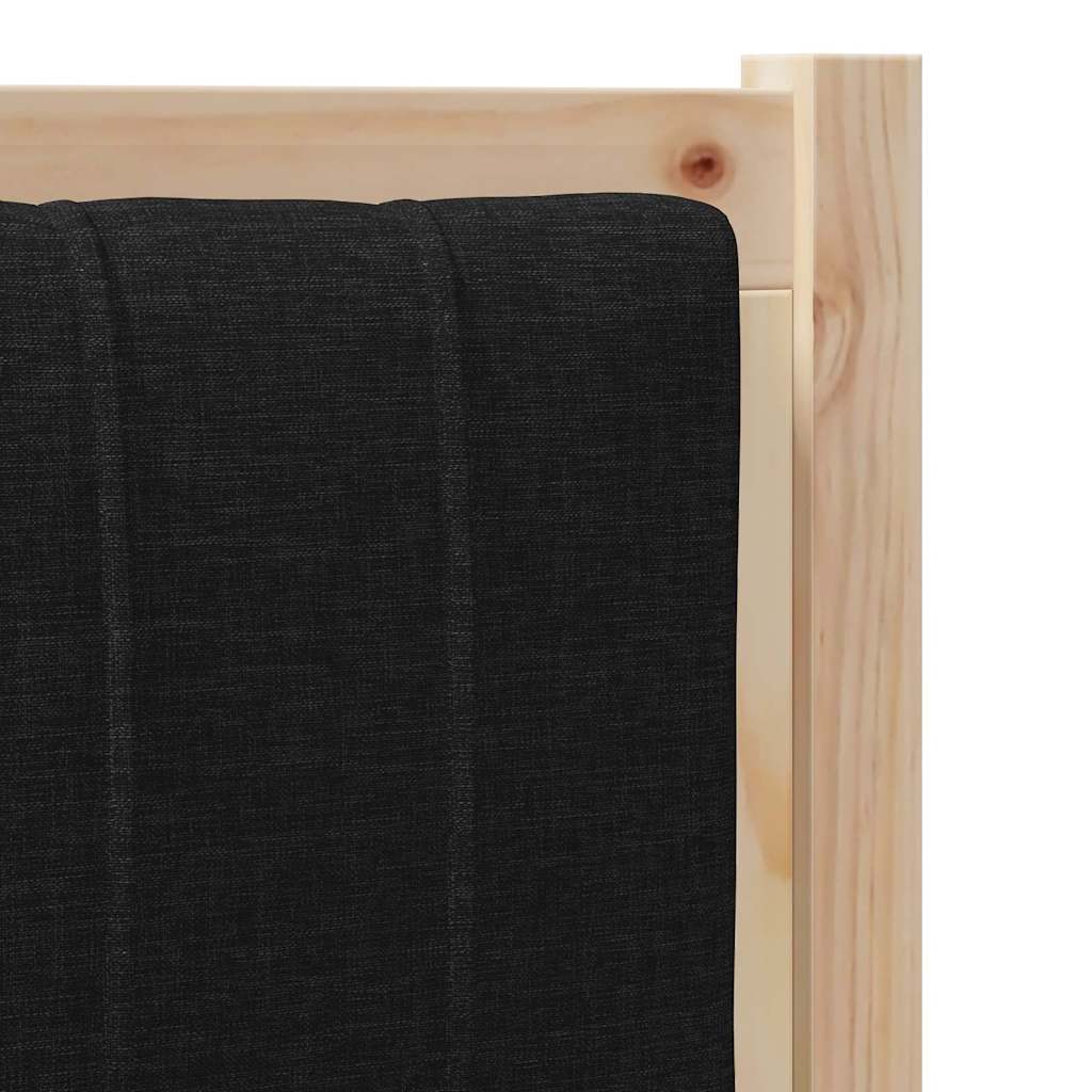 Čalouněné Čelo Postele S Čelo Hnědá 75 Cm Masivní Borové Dřevo