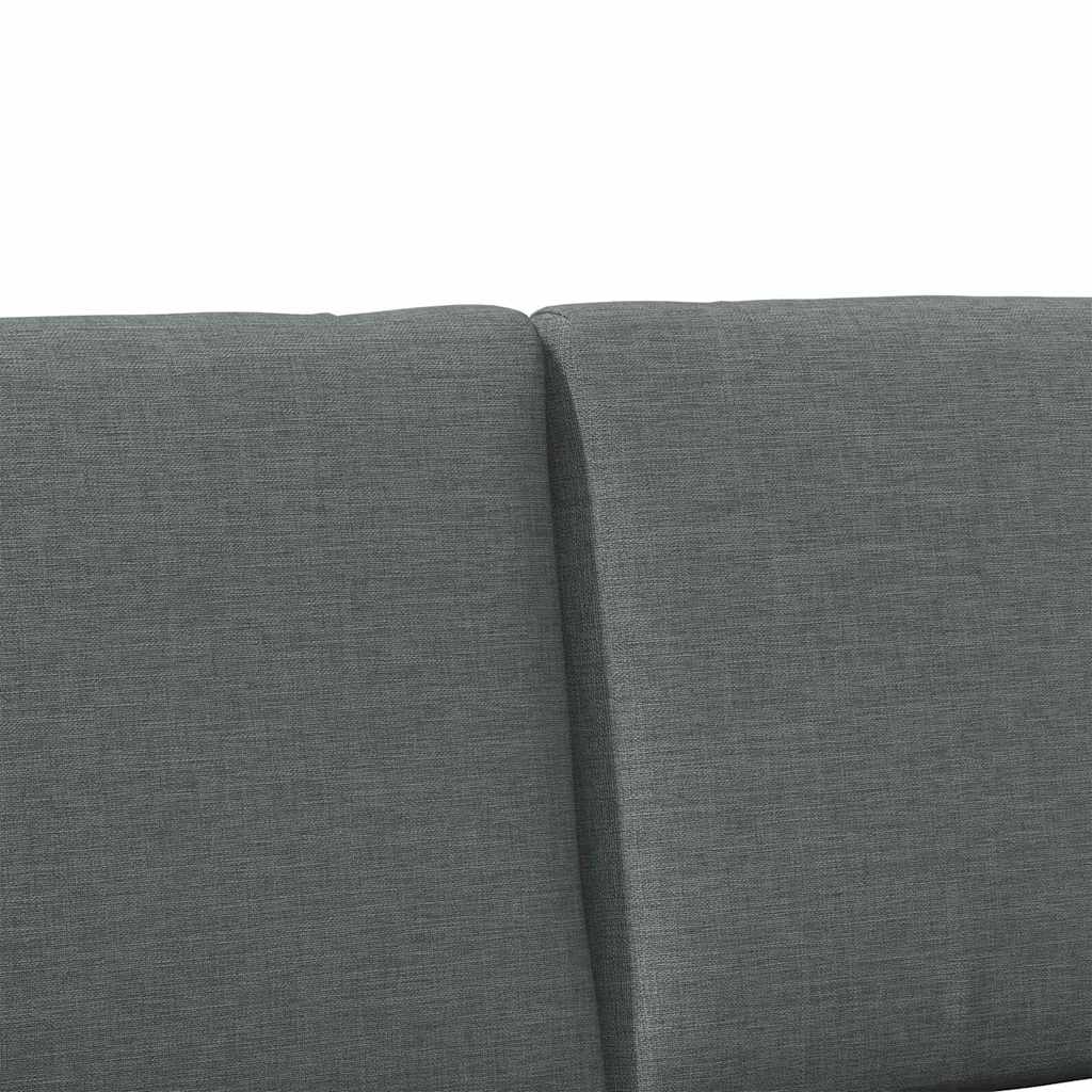 Čalouněné Čelo Postele Tmavě Šedá 200 Cm Masivní Borové Dřevo