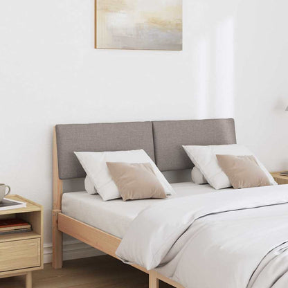 Čalouněné Čelo Postele Taupe 120 Cm Masivní Borové Dřevo