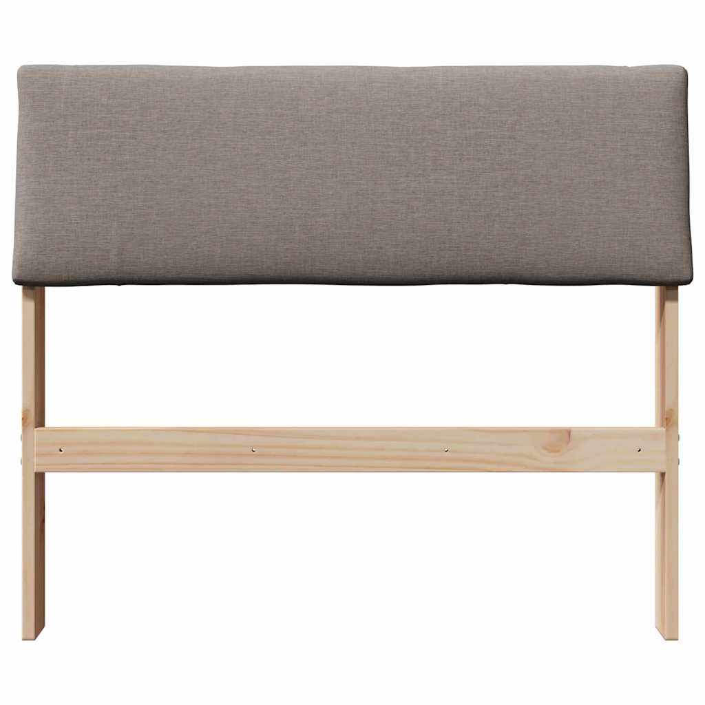 Čalouněné Čelo Postele Taupe 100 Cm Masivní Borové Dřevo