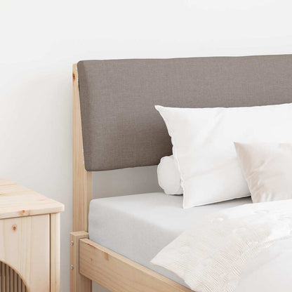 Čalouněné Čelo Postele Taupe 90 Cm Masivní Borové Dřevo