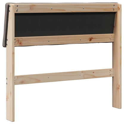 Čalouněné Čelo Postele Taupe 90 Cm Masivní Borové Dřevo
