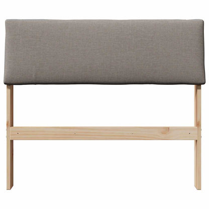 Čalouněné Čelo Postele Taupe 90 Cm Masivní Borové Dřevo