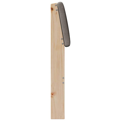 Čalouněné Čelo Postele Taupe 90 Cm Masivní Borové Dřevo