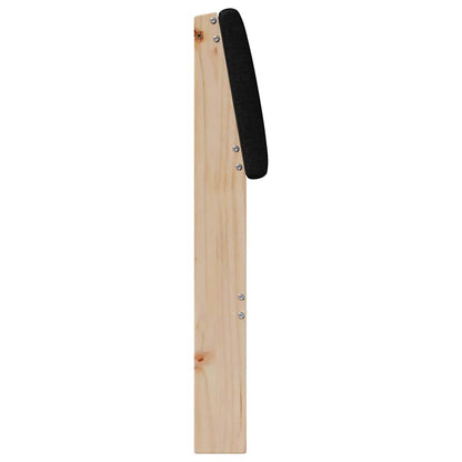 Čalouněné Čelo Postele Černá 80 Cm Masivní Borové Dřevo