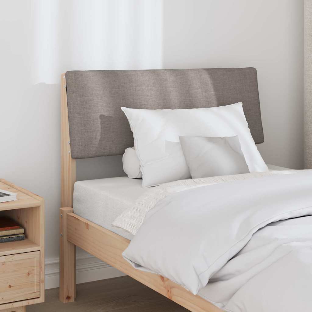 Čalouněné Čelo Postele Taupe 80 Cm Masivní Borové Dřevo
