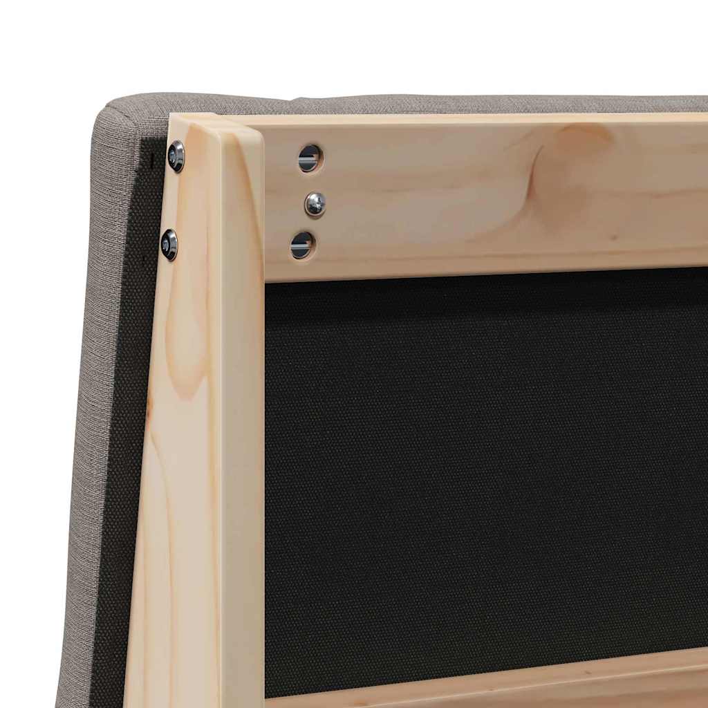 Čalouněné Čelo Postele Taupe 75 Cm Masivní Borové Dřevo