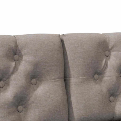 Čalouněné Čelo Postele Taupe 150 Cm Masivní Borové Dřevo