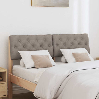 Čalouněné Čelo Postele Taupe 120 Cm Masivní Borové Dřevo
