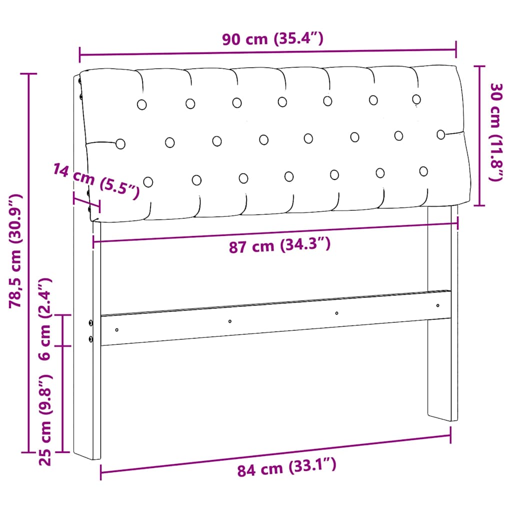 Čalouněné Čelo Postele Světle Šedá 90 Cm Masivní Borové Dřevo