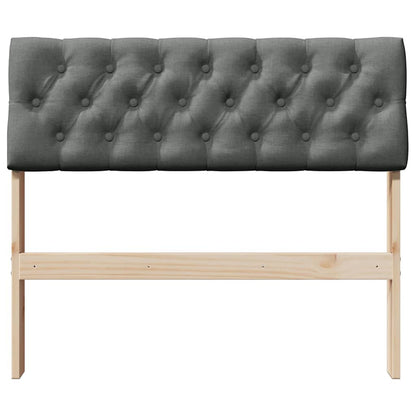 Čalouněné Čelo Postele Tmavě Šedá 90 Cm Masivní Borové Dřevo