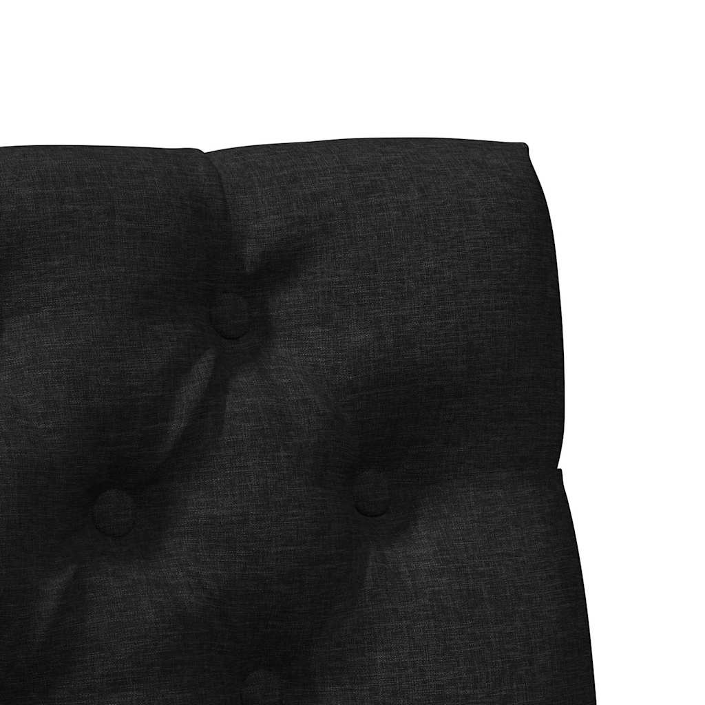 Čalouněné Čelo Postele Černá 90 Cm Masivní Borové Dřevo