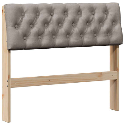 Čalouněné Čelo Postele Taupe 90 Cm Masivní Borové Dřevo