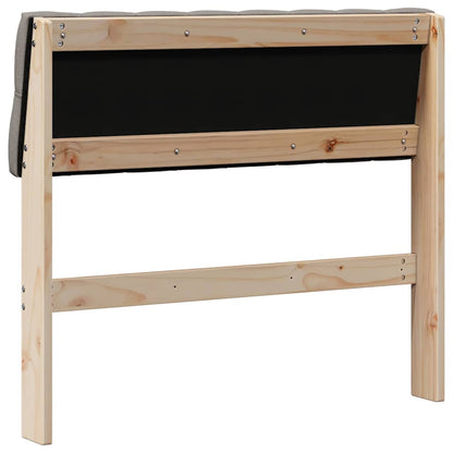 Čalouněné Čelo Postele Taupe 90 Cm Masivní Borové Dřevo