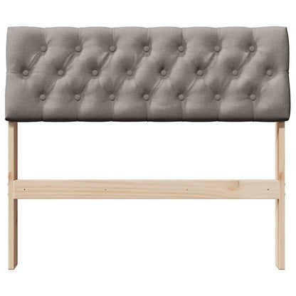 Čalouněné Čelo Postele Taupe 90 Cm Masivní Borové Dřevo
