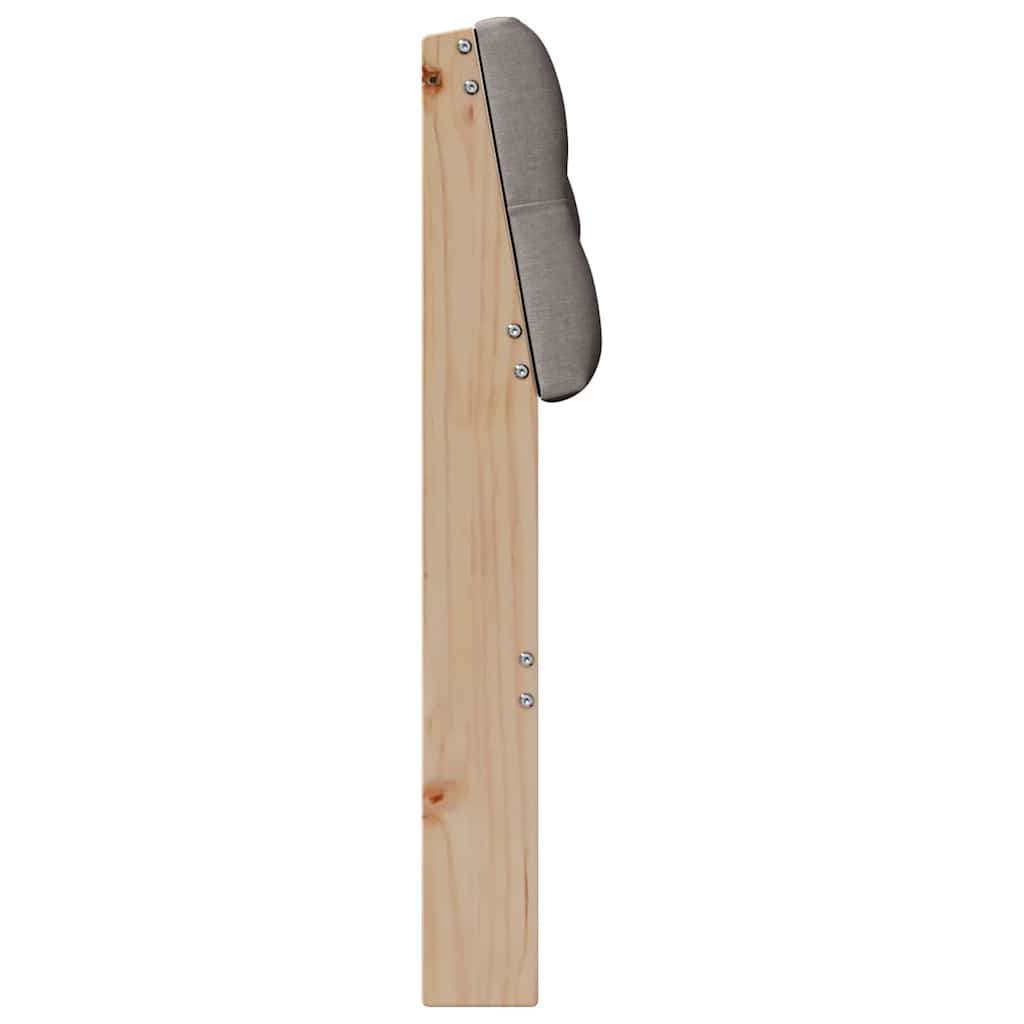 Čalouněné Čelo Postele Taupe 90 Cm Masivní Borové Dřevo