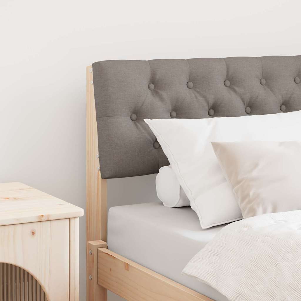 Čalouněné Čelo Postele Taupe 80 Cm Masivní Borové Dřevo