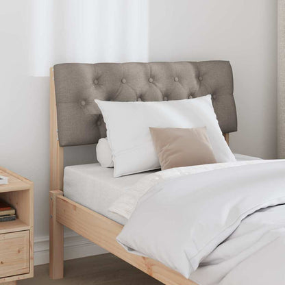 Čalouněné Čelo Postele Taupe 80 Cm Masivní Borové Dřevo