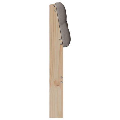 Čalouněné Čelo Postele Taupe 80 Cm Masivní Borové Dřevo