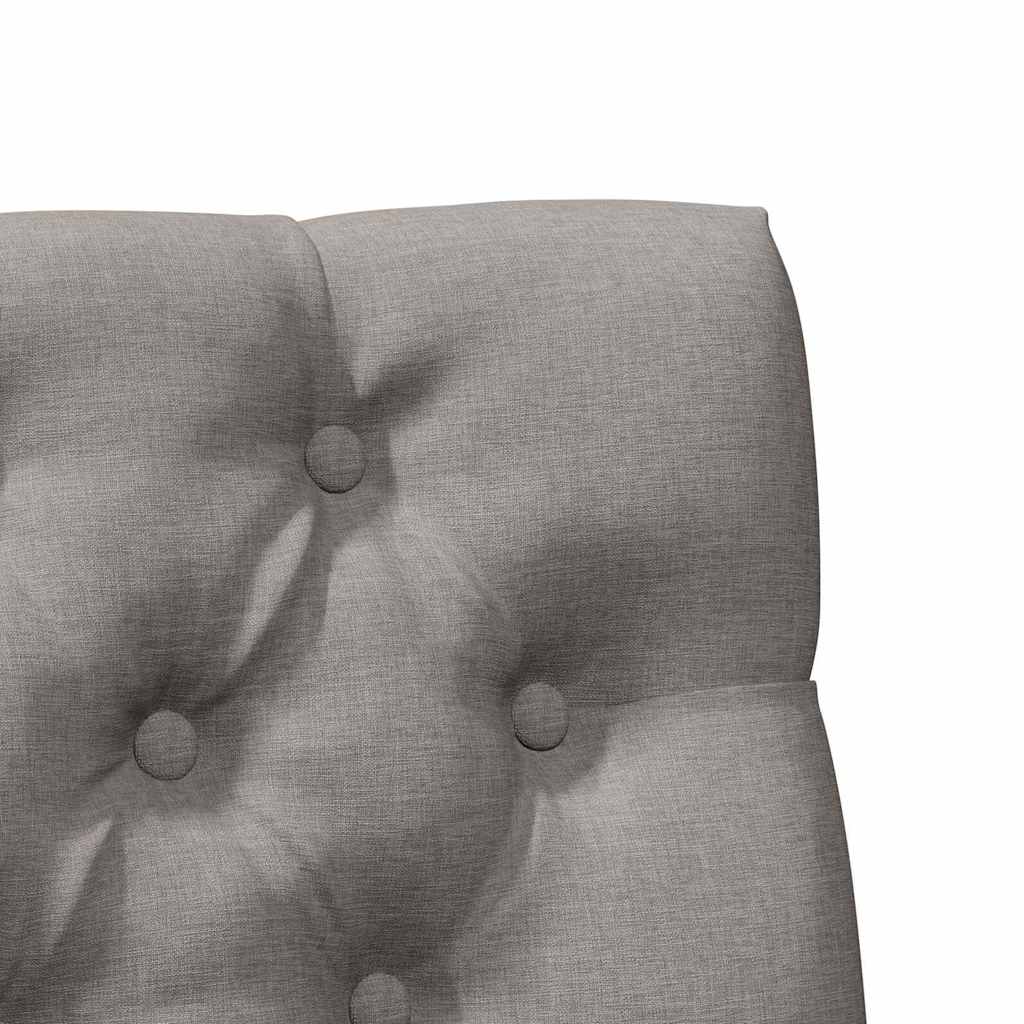 Čalouněné Čelo Postele Taupe 75 Cm Masivní Borové Dřevo