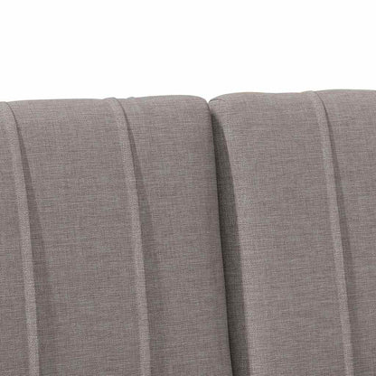 Čalouněné Čelo Postele Taupe 160 Cm Masivní Borové Dřevo