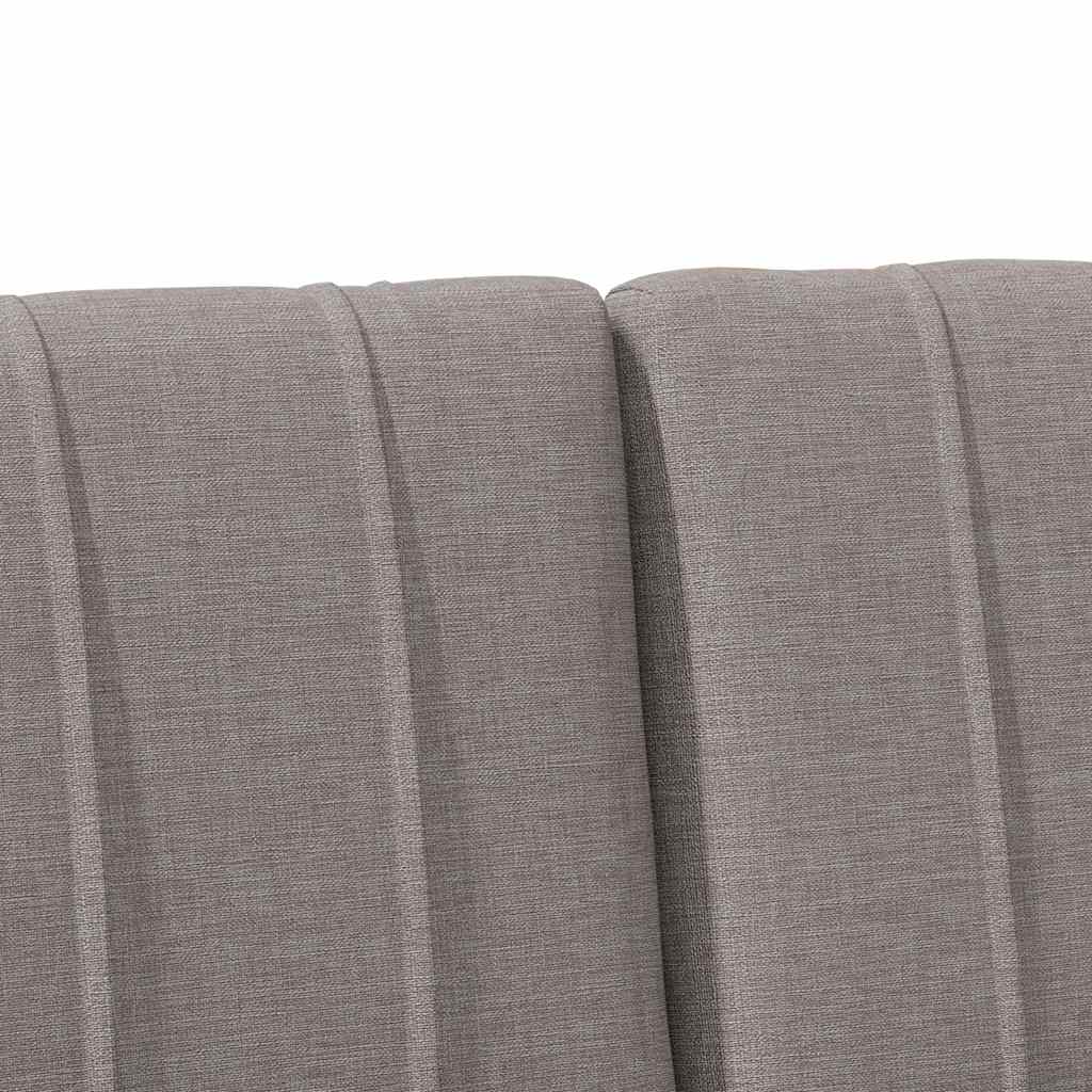 Čalouněné Čelo Postele Taupe 135 Cm Masivní Borové Dřevo