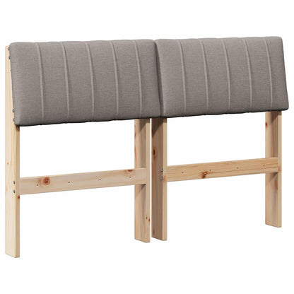 Čalouněné Čelo Postele Taupe 120 Cm Masivní Borové Dřevo