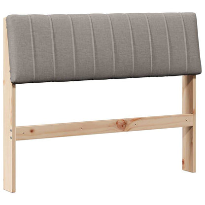 Čalouněné Čelo Postele Taupe 100 Cm Masivní Borové Dřevo