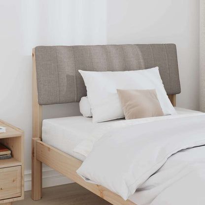 Čalouněné Čelo Postele Taupe 90 Cm Masivní Borové Dřevo