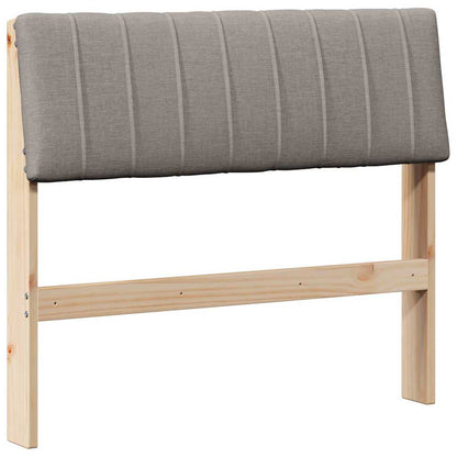 Čalouněné Čelo Postele Taupe 90 Cm Masivní Borové Dřevo