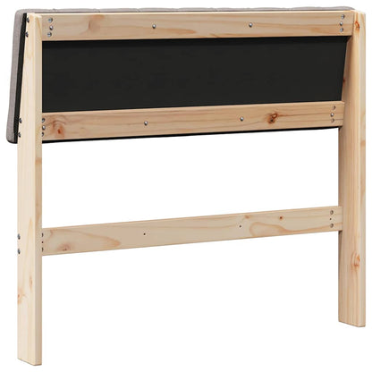 Čalouněné Čelo Postele Taupe 90 Cm Masivní Borové Dřevo
