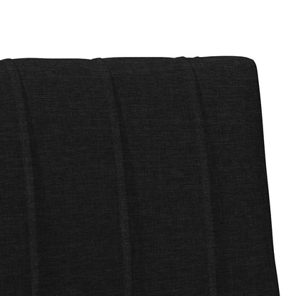 Čalouněné Čelo Postele Černá 80 Cm Masivní Borové Dřevo