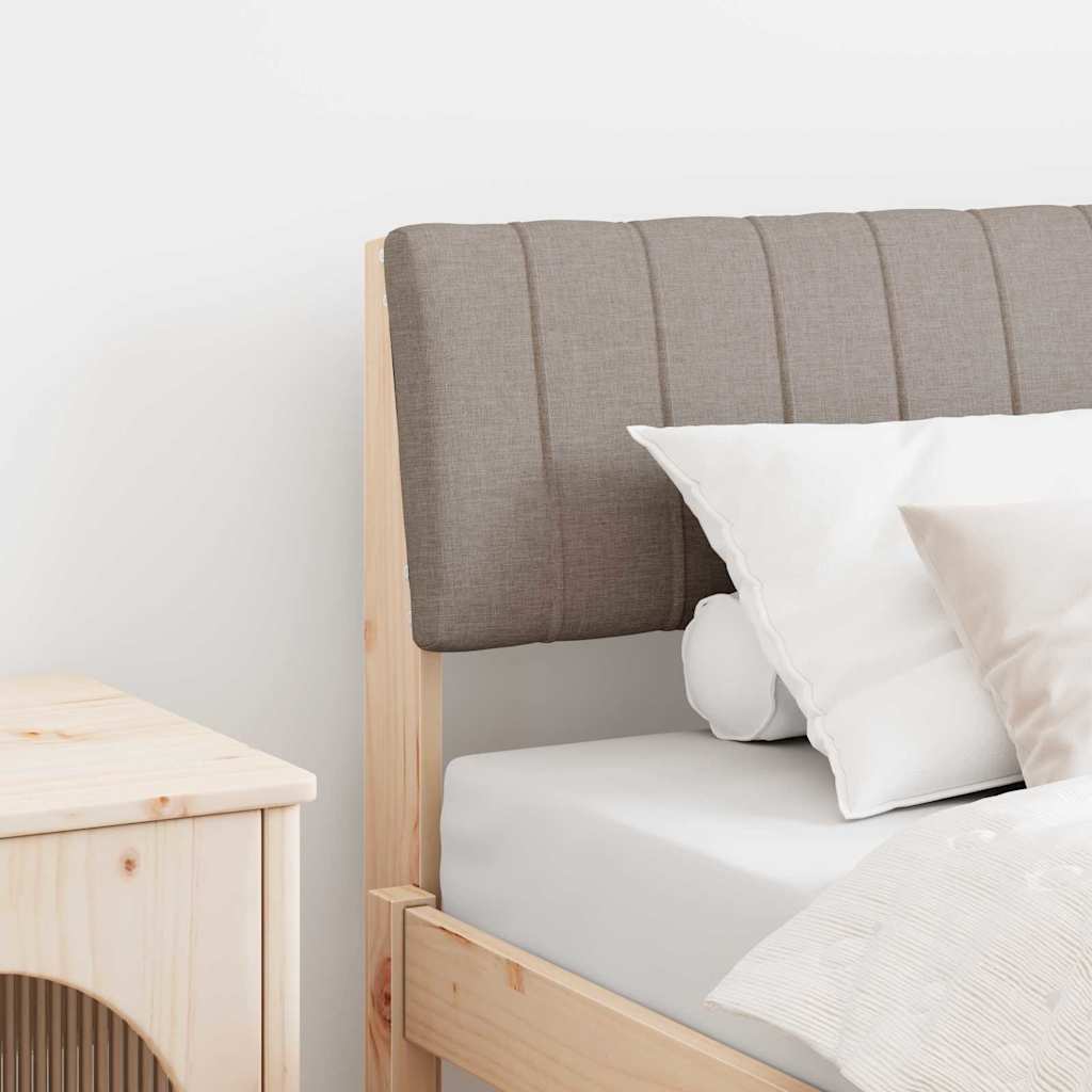Čalouněné Čelo Postele Taupe 80 Cm Masivní Borové Dřevo