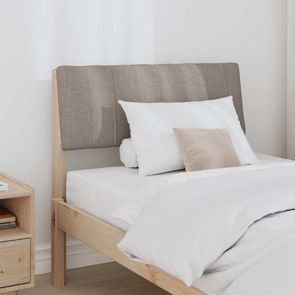 Čalouněné Čelo Postele Taupe 80 Cm Masivní Borové Dřevo