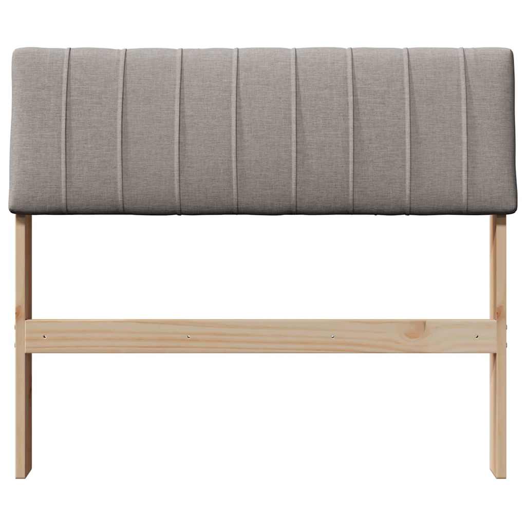 Čalouněné Čelo Postele Taupe 80 Cm Masivní Borové Dřevo